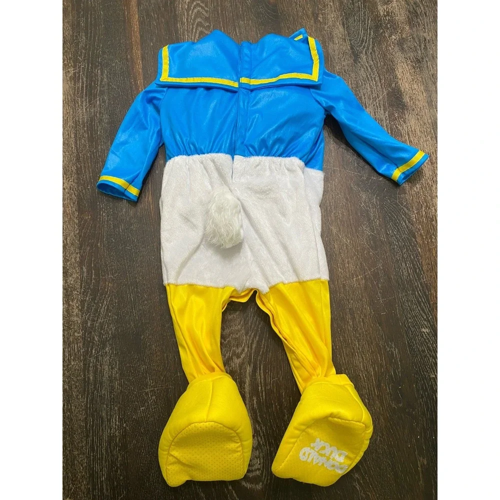 Disney Mickey Mouse Clubhouse Donald Duck baby costume 6-12 Mon One Piece Footed